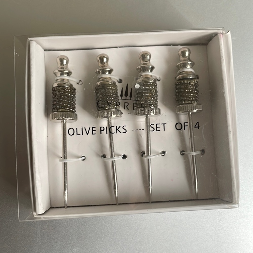 COPY - BNIB Cypress Olive Picks (set of 4)